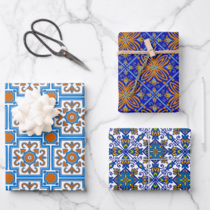 Beautiful Tile Designs Wrapping Paper Sheets