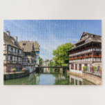 Beautiful Timber Homes Strasbourg France Travel Jigsaw Puzzle<br><div class="desc">This stunning puzzle features traditional timbered houses on a river in Strasbourg,  France.
#travel #strasbourg #france #adventure #puzzles #jigsaw #jigsawpuzzles #gifts #gift #holidaygifts #stockingstuffers #secretsanta #fun #games</div>