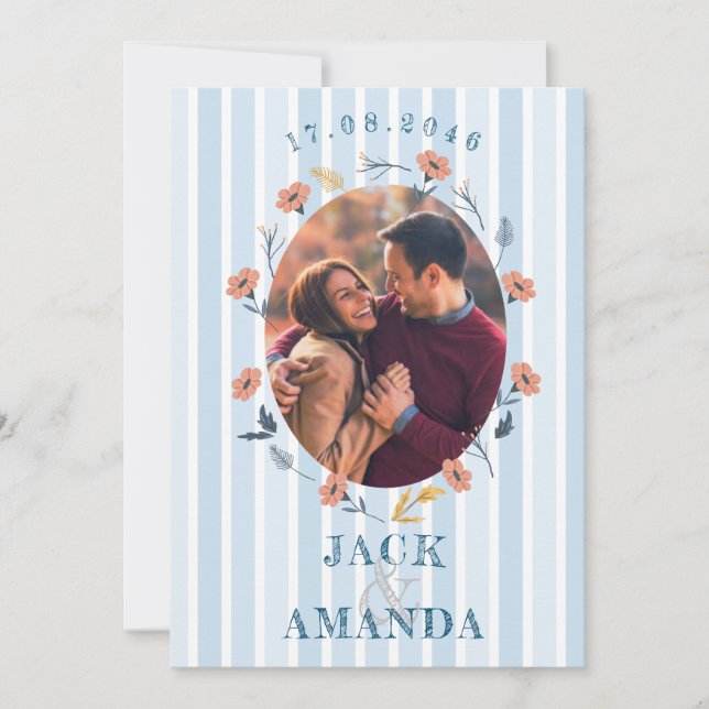 Beautiful Timeless Retro Wedding invitations (Front)