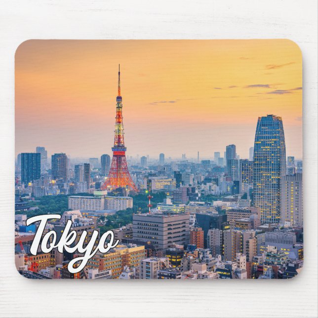 Beautiful Tokyo, Japan Mouse Mat (Front)