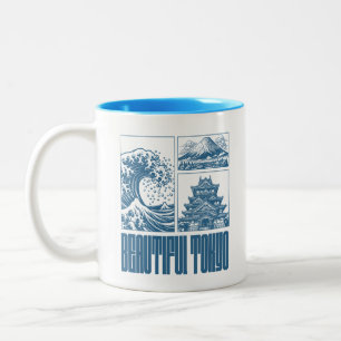 Beautiful Tokyo – Japanese Art Two-Tone Coffee Mug