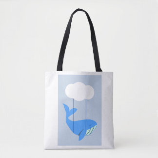 Beautiful Tote Bag with a cute Whale design!