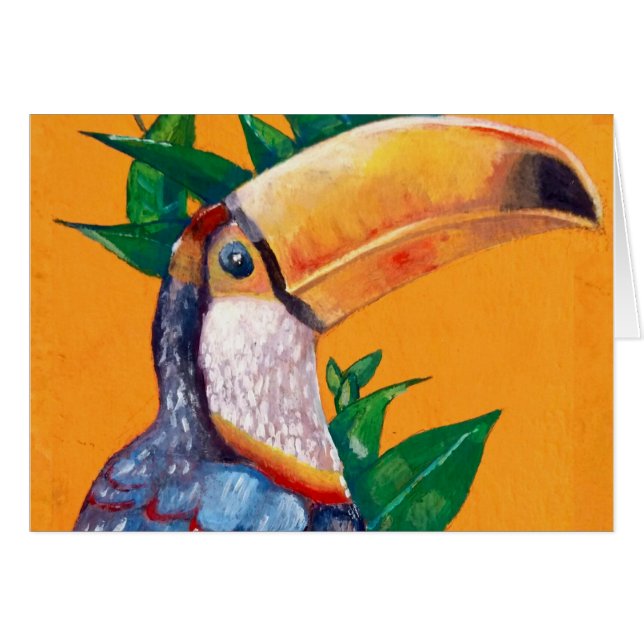 Beautiful Toucan Bird Painting (Front Horizontal)