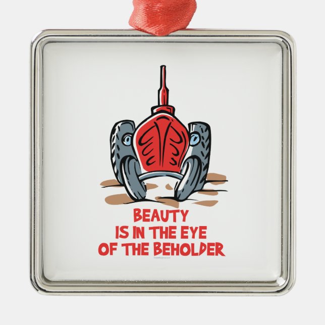 Beautiful Tractor Metal Tree Decoration (Front)