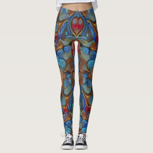Beautiful Traditional Abstract Art Leggings