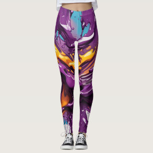 Beautiful Traditional Abstract Art Leggings