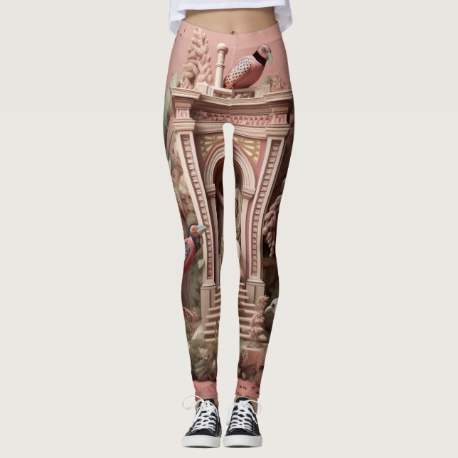 Beautiful Traditional Abstract Art Leggings (Front)