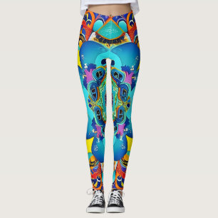 Beautiful Traditional Abstract Art Leggings