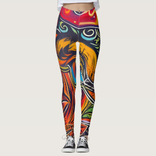 Beautiful Traditional Abstract Art Leggings