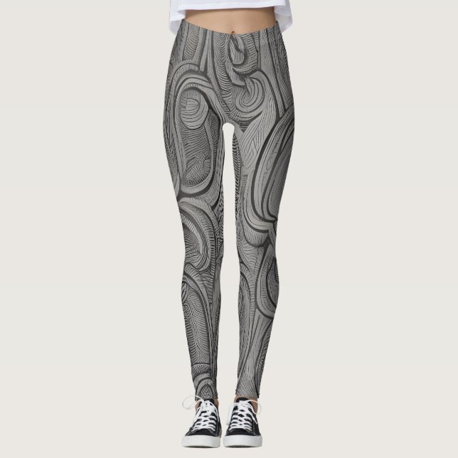 Beautiful Traditional abstract Leggings (Front)