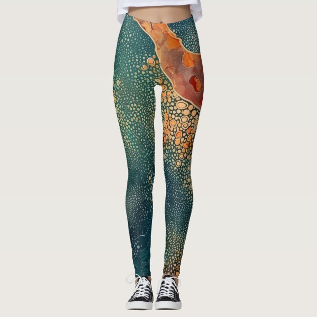Beautiful Traditional abstract Leggings (Front)