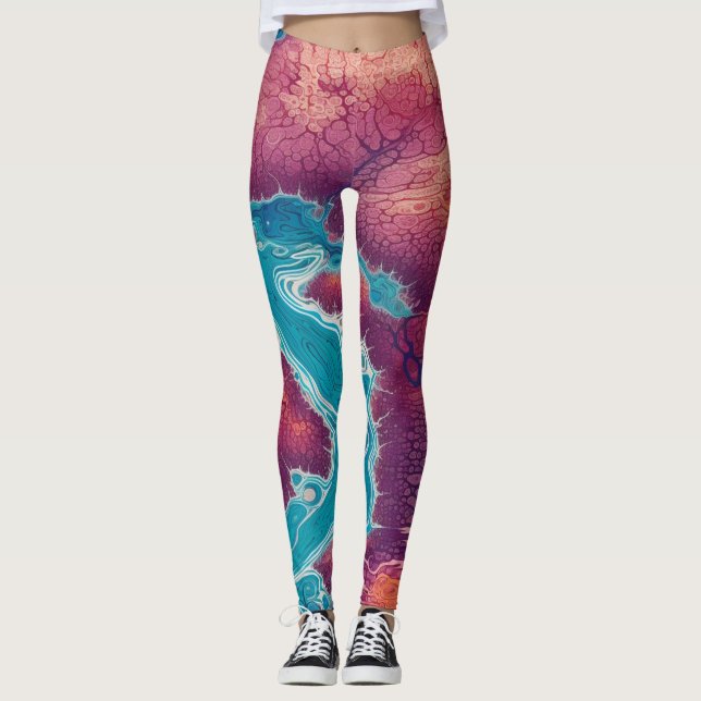 Beautiful Traditional abstract Leggings (Front)