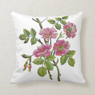 Beautiful Traditional Jacobean Crewel Embroidery Cushion