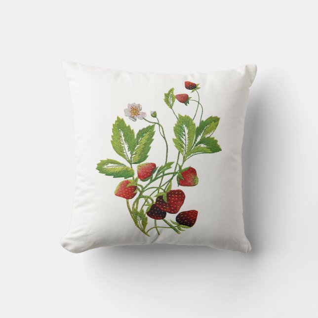 Beautiful Traditional Jacobean Crewel Embroidery Cushion (Front)