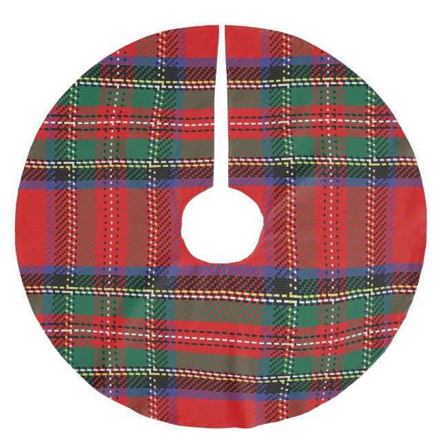 Beautiful traditional Scottish you must have Xmas  Brushed Polyester Tree Skirt (Front)