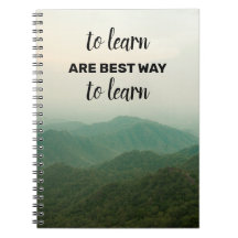 Beautiful  Travel quotes Spiral Photo Notebook