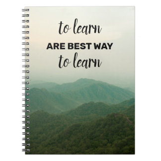 Beautiful  Travel quotes Spiral Photo Notebook