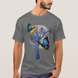 Beautiful Tree Enchanted Butterflies T-Shirt