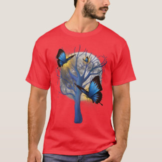 Beautiful Tree Enchanted ButterfliesT-Shirt T-Shirt
