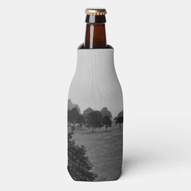Beautiful trees and nature in fog bottle cooler (Bottle Front)