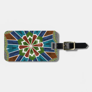 Beautiful Trendy Asian Textile Design Art Print Luggage Tag