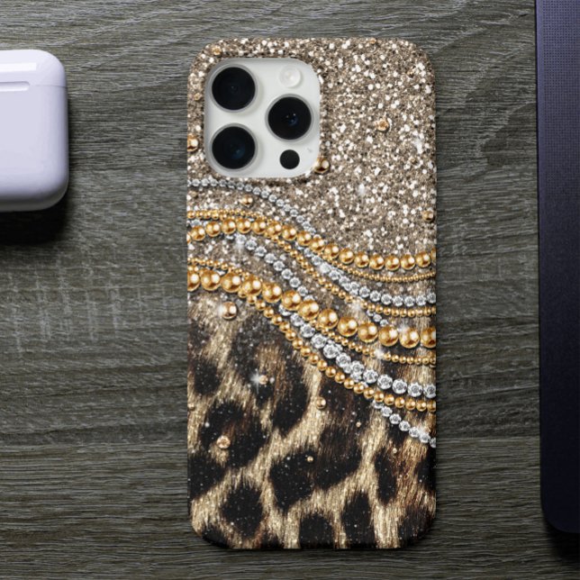 Beautiful Trendy Leopard Faux Animal Print Case-Ma Case-Mate iPhone Case (Creator Uploaded)