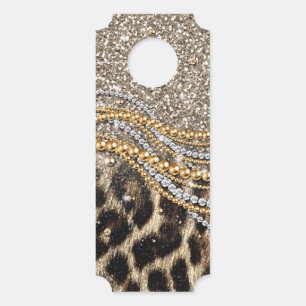 Beautiful Trendy Leopard Faux Animal Print Door Hanger