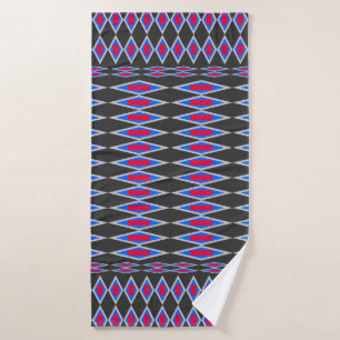 beautiful tribal fabric pattern, fabric pattern ba bath towel