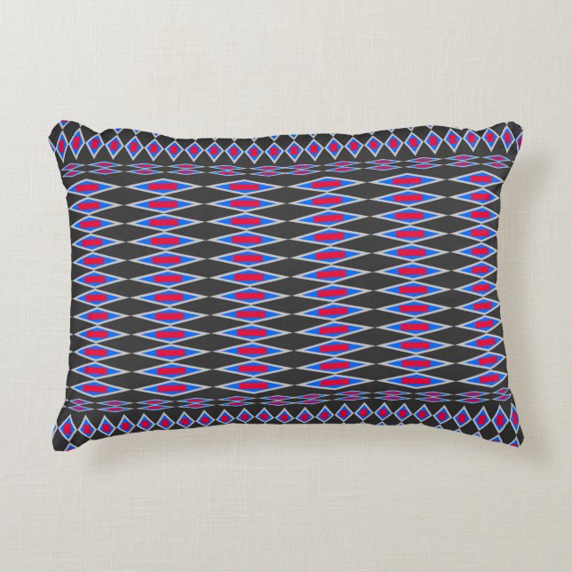 beautiful tribal fabric pattern, fabric pattern ba decorative cushion (Front)
