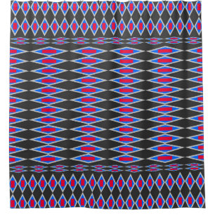 beautiful tribal fabric pattern, fabric pattern ba shower curtain