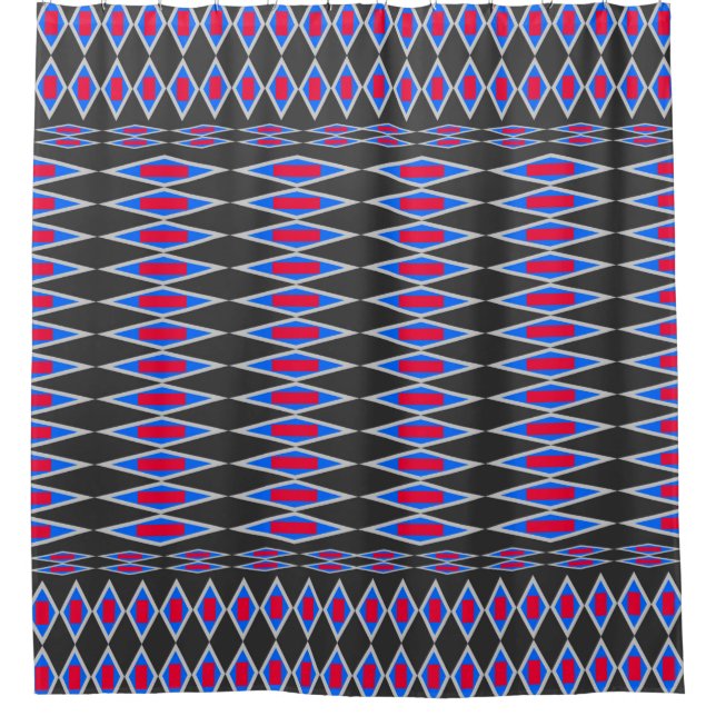 beautiful tribal fabric pattern, fabric pattern ba shower curtain (Front)