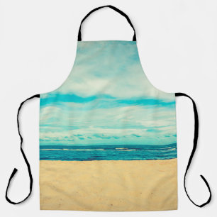Beautiful tropical beach and sea landscape travel apron