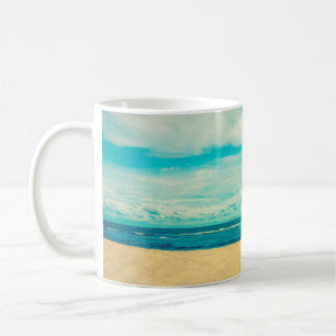 Beautiful tropical beach and sea landscape travel  coffee mug