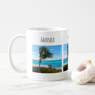 Beautiful Tropical Beach Breezy Palm Tree Coffee Mug