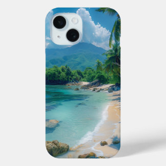 Beautiful Tropical Beach iPhone 15 Case