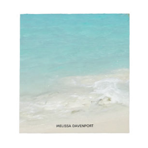 Beautiful Tropical Beach Ocean Paradise Notepad
