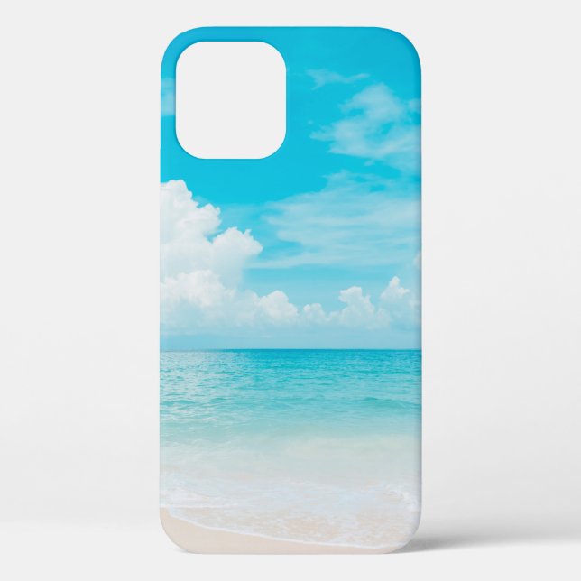 Beautiful tropical beach with blue sky and white c Case-Mate iPhone case (Back)