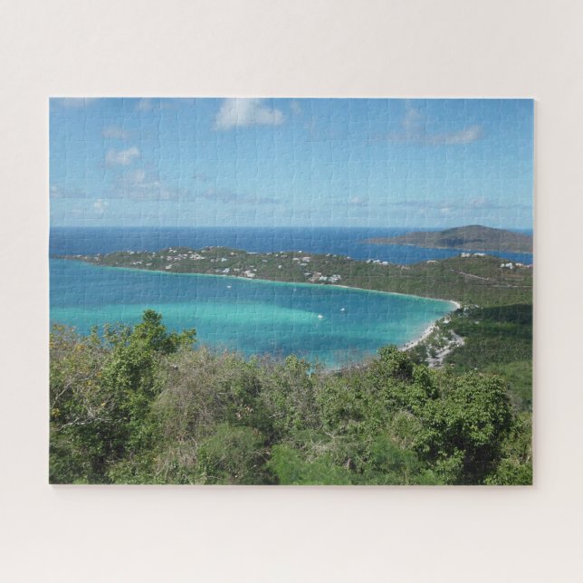 Beautiful Tropical Caribbean Beach Paradise Photo Jigsaw Puzzle (Horizontal)