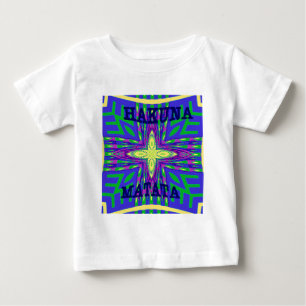 Beautiful Tropical Hakuna Matata Kanga Artwork Baby T-Shirt