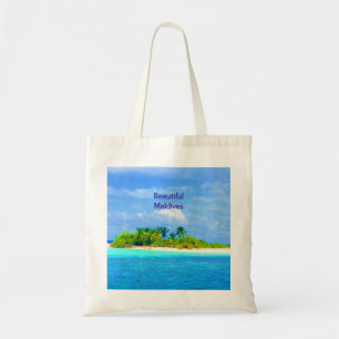 Beautiful Tropical Island in the Maldives Tote Bag