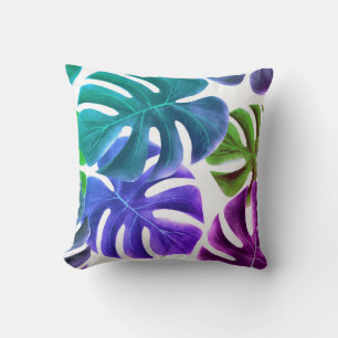 Beautiful Tropical Leaves - Throw Pillow