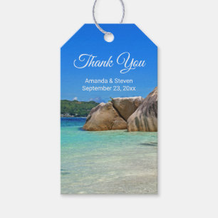 Beautiful Tropical Sea Rocky Coastline Gift Tags