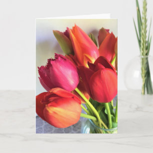 Beautiful Tulip Bouquet Card