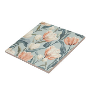 Beautiful Tulip Ceramic Tiles For Modern Bathroom