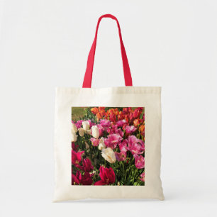Beautiful Tulip Garden Bed, Oregon Tote Bag