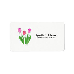 Beautiful Tulips Label