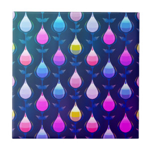 Beautiful Tulips Pattern Perfect Mosaic Colour Tile