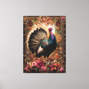 Beautiful Turkey Floral Design Canvas Print