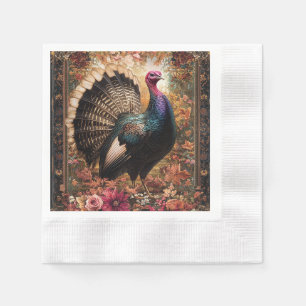 Beautiful Turkey Floral Design Napkin