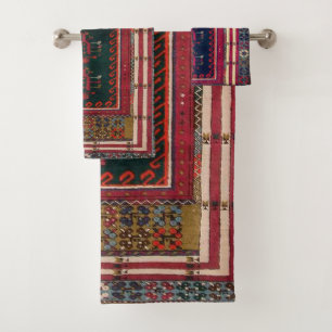 Beautiful Turkish antique rug  Bath Towel Set